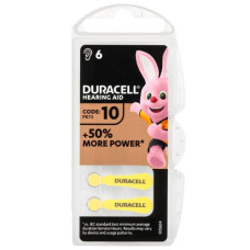 Батарейки для слухових апаратів Duracell Hearing Aid 10. 6 шт (96091449)