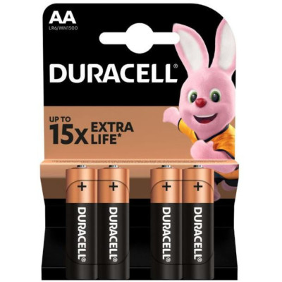 Батарейки Duracell AA (LR06) MN1500. 4 шт (5000394052536)