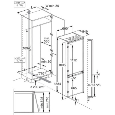 Вбудований холодильник Electrolux ENP7TD75S