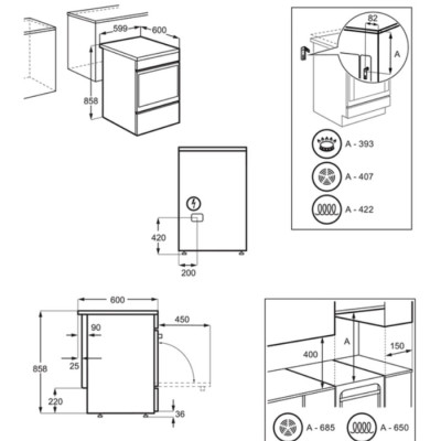 Плита електрична Electrolux LKR664177W