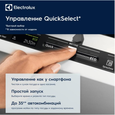 Посудомийна машина вбудована Electrolux AirDry 800 PRO EEZ969410W