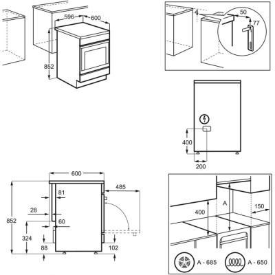 Плита електрична Electrolux LKI66021AX