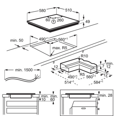 
Індукційна варильна поверхня Electrolux EIS62453IZ
