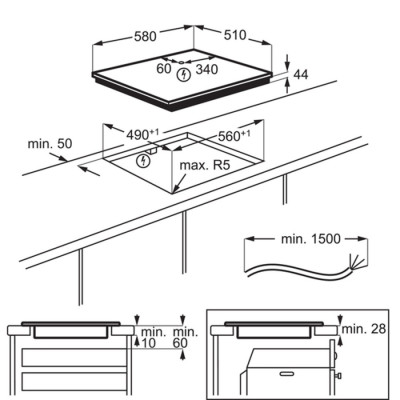 
Індукційна варильна поверхня Electrolux EIS62453IZ
