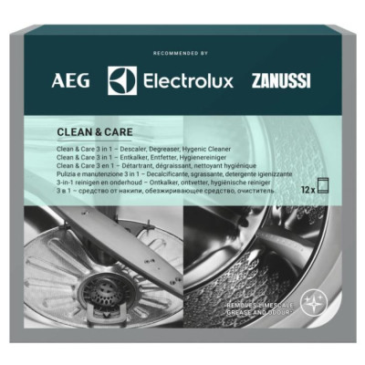 Набір для чищення пральних та посудомийних машин 3 в 1 Electrolux M2GCP120  (12 шт)