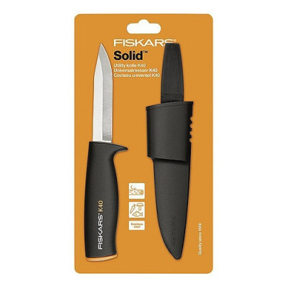 Ніж загального призначення Fiskars K40 з чохлом (1001622)