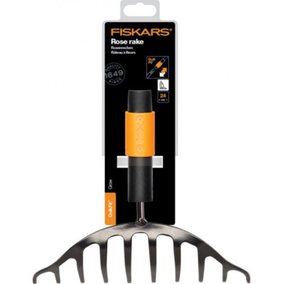 Граблі для прибирання клумб і чагарникових зон Fiskars QuikFit (1000651)