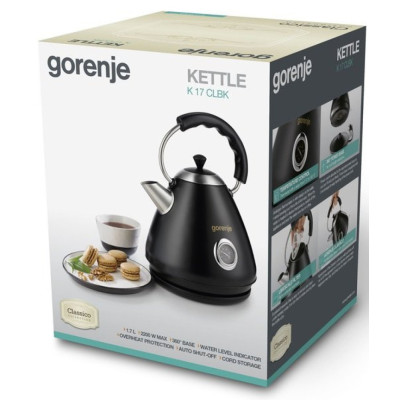 Электрочайник Gorenje K 17 CLBK