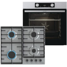 Комплект духова шафа + варильна поверхня газова Gorenje BO6737E02XK + G642ABX