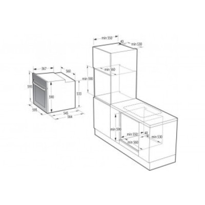 Духова шафа електрична Gorenje BO6727E03WG