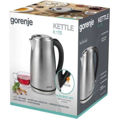 Електрочайник Gorenje K 17 S