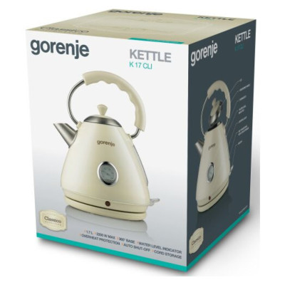 Електрочайник Gorenje K 17 CLI