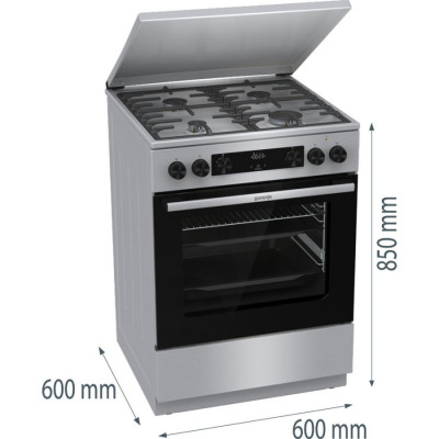 
              Плита комбінована Gorenje GKS6C71XF
                          