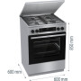 
              Плита комбінована Gorenje GKS6C71XF
                          