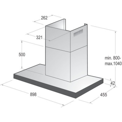Витяжка пристінна Gorenje WHT9SYB