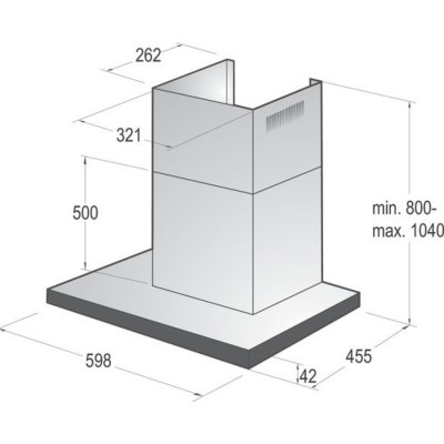 Витяжка пристінна Gorenje WHT6SYW