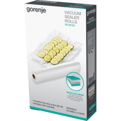 Пакети вакуумні Gorenje VB 22/300, рулон 22 см х 3 м (3 шт)