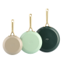 
              Набір сковорідок GreenPan Shades, 20+24+28 см з керамічним покриттям (CC009018-001)
                          
