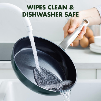 Сковорода GreenPan Evolution, 28 см з керамічним покриттям, темно-зелений (CC006391-001)