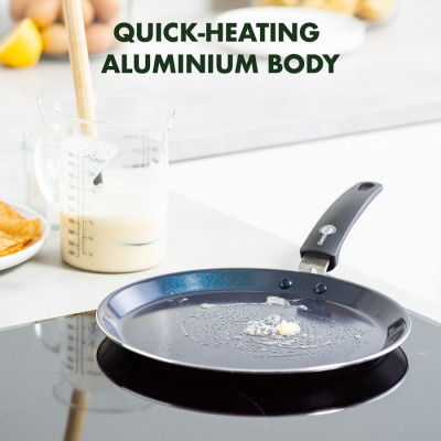 Сковорода для млинців GreenPan Torino, 28 см з керамічним покриттям (CC005070-001)