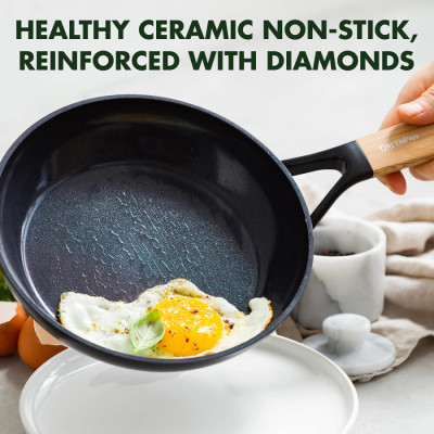 Сковорода GreenPan Eco Smartshape, 20 см з керамічним покриттям (CC006445-001)