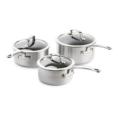 Набір ковшів з кришками GreenPan Premiere, 16/18/20 см, 1.6/2,1/3,1 л з керамічним покриттям (CC003822-001)