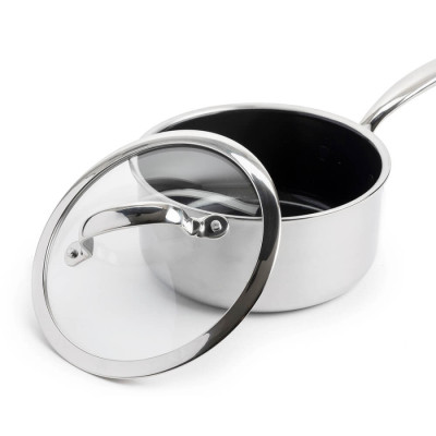 Набір ковшів з кришками GreenPan Premiere, 16/18/20 см, 1.6/2,1/3,1 л з керамічним покриттям (CC003822-001)