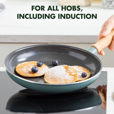 Сковорода GreenPan Mayflower, 20 см з керамічним покриттям, небесно-голубий (CC001667-001)