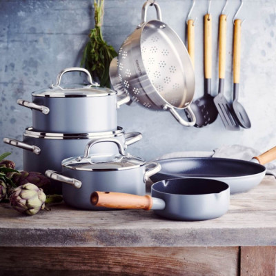 Набір ковшів з кришками GreenPan Mayflower Pro, 16/18/20 см, 1,05/2,1/3,1 л з керам. покриттям (CC005410-001)