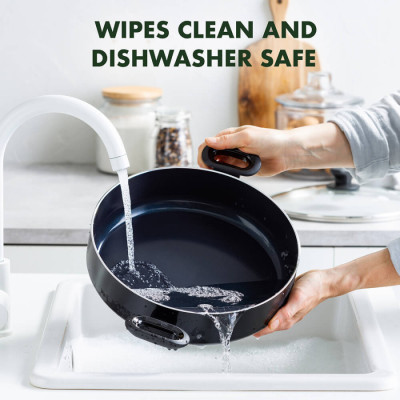 Сотейник з кришкою GreenPan Torino, 28 см, 4,2 л з керамічним покриттям (CC001694-001)