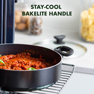 Сотейник з кришкою GreenPan Torino, 28 см, 4,2 л з керамічним покриттям (CC001694-001)