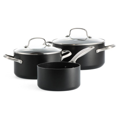 Набір посуду GreenPan Copenhagen, 5 предметів, 16/20/24 см, 1,59/3,1/4,95 л, з керам. покриттям (CC005215-001)