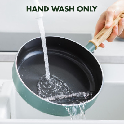 Сотейник з кришкою GreenPan Mayflower, 24 см, 2,6 л з керамічним покриттям, небесно-голубий (CC001682-001)