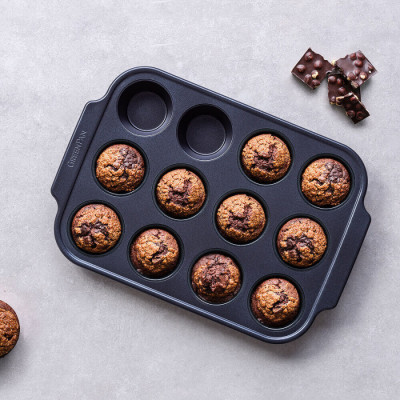 Форма для випічки кексів GreenPan, 40х28х4,3 см, на 12 шт, з керамічним покриттям (CC007766-001)