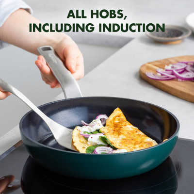 Сковорода GreenPan Evolution, 20 см з керамічним покриттям, темно-зелений (CC006389-001)