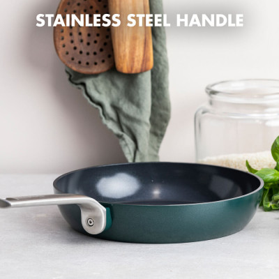 Сковорода GreenPan Evolution, 24 см з керамічним покриттям, темно-зелений (CC006390-001)