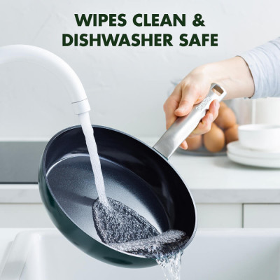 Сковорода GreenPan Evolution, 24 см з керамічним покриттям, темно-зелений (CC006390-001)