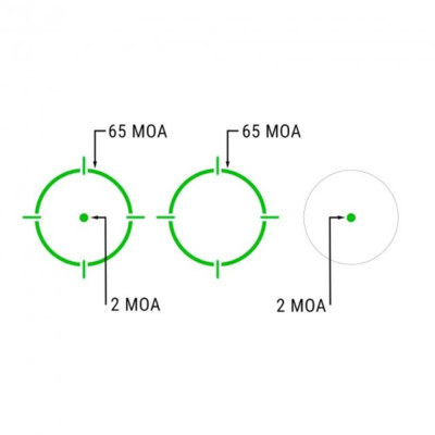 Коллиматорный прицел с солнечной батареей Holosun AEMS Green 221301