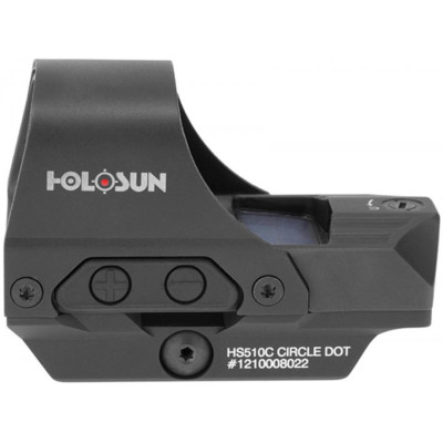 Коліматорний приціл Holosun HS510C 2MOA (red dot) із сонячною батареєю