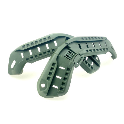 Кріплення Рейки на шолом каску ACH MICH 2000 + планка Пікатіні + кріплення Wing-Loc, Олива