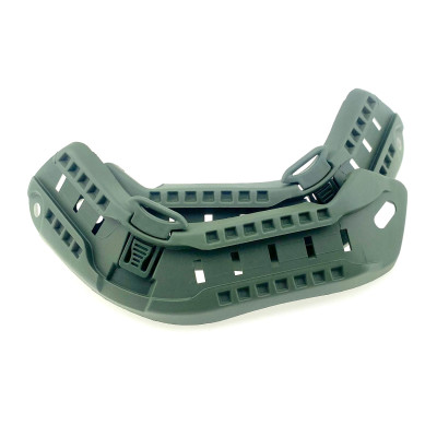 Кріплення Рейки на шолом каску ACH MICH 2000 + планка Пікатіні + кріплення Wing-Loc, Олива