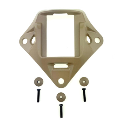 Металевий кронштейн платформа кріплення шрауд NVG Mount зірка на шолом,  Койот