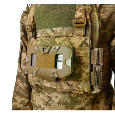 Тактичний тримач/кріплення, чохол/холдер для мобільного телефону на систему Molle TAN