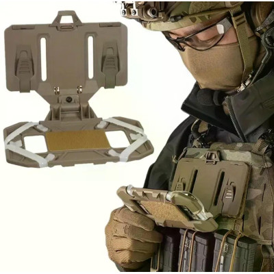 Тактичний тримач/кріплення, чохол/холдер для мобільного телефону на систему Molle TAN