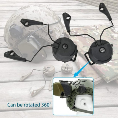 Адаптер ACM Headset Helmet Rail (black) для навушників Howard Leight Impact Sport