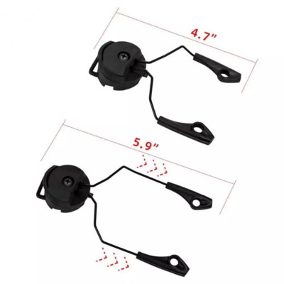 Адаптер ACM Headset Helmet Rail (black) для навушників Howard Leight Impact Sport