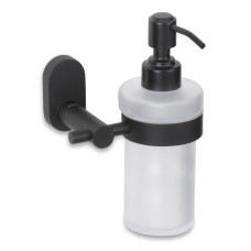 Дозатор для рідкого мила настінний KELA Alessio, чорний, 250 мл (22758)