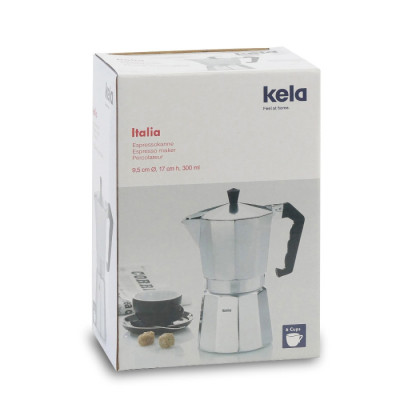 Кавоварка гейзерна KELA Italia, 300 мл, 6 чашок (10554)
