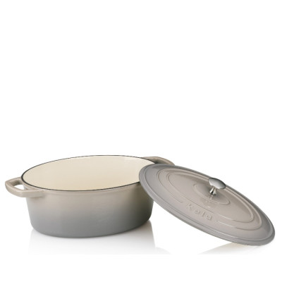 Гусятниця чавунна з кришкою KELA Calido, 29х23х11 см, 4 л (12859) сіра