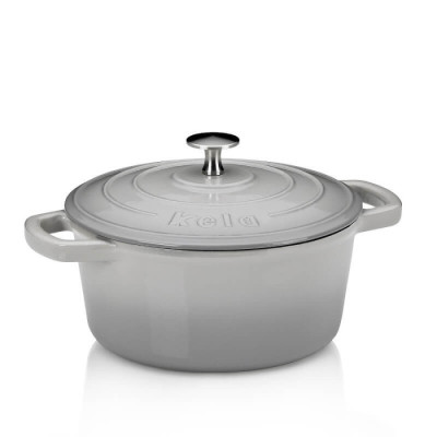 Каструля чавунна з кришкою KELA Calido, 24 см 3,8 л (12606)